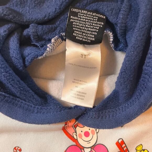Candy Land Hoodie - Size 3T - white Blue Nostalgia Board Game Candyland - Picture 6 of 8